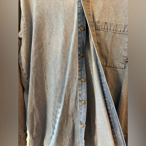 Dickies Light Blue Denim Shirt - Picture 3 of 5